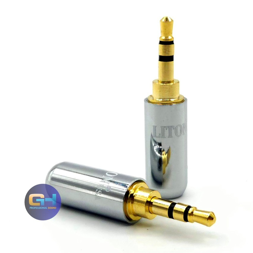 Jack rắc 3ly 3.5mm- Liton - 3 khấc ( sử dụng dây 6mm )