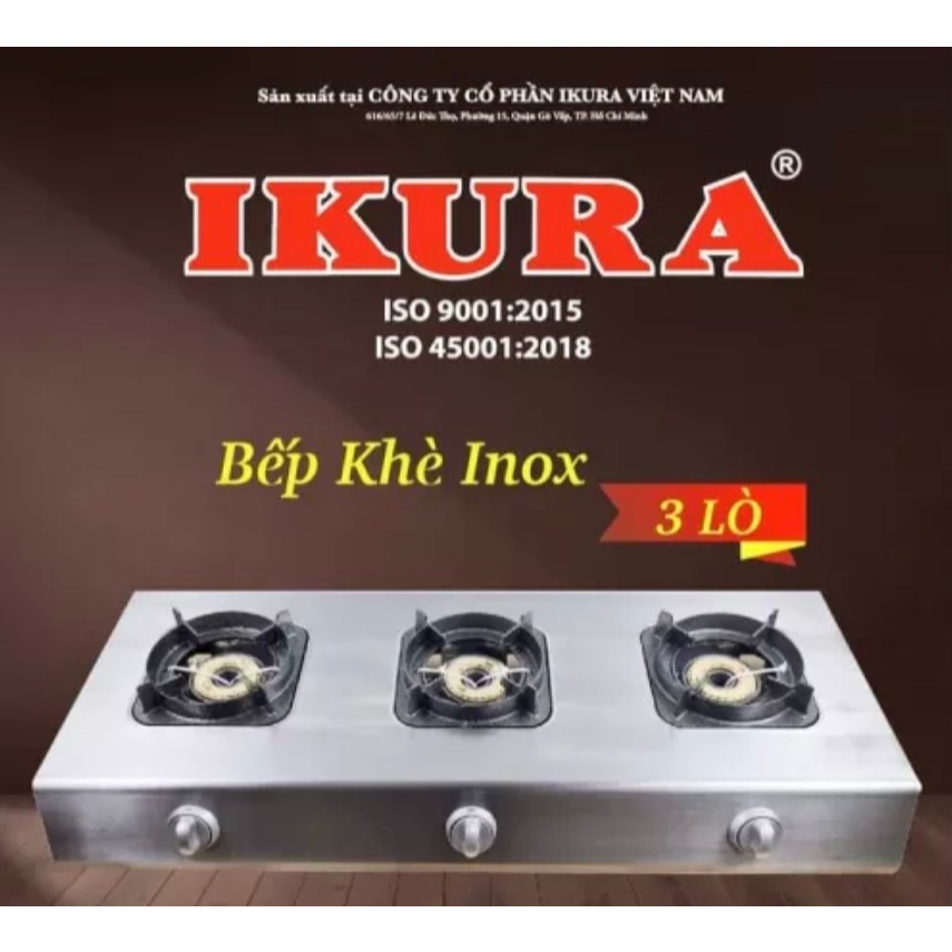 Bếp khè IKURA 3 lò