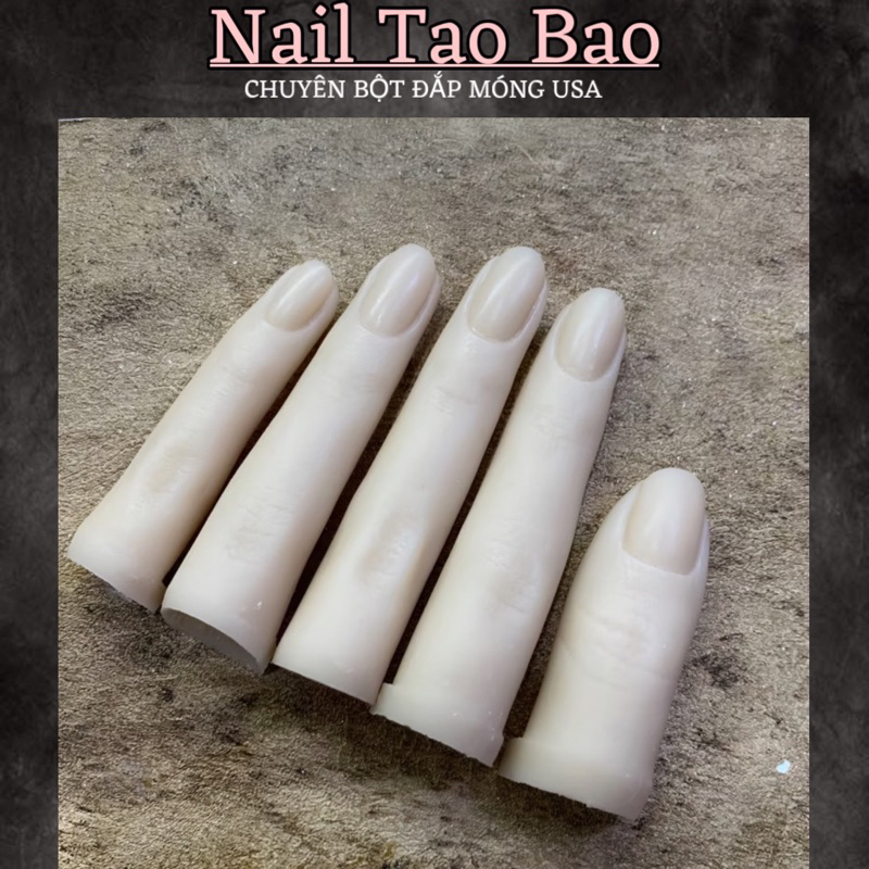 Bộ 5 ngón tay khác size Ngón Tay giả Học Nail Làm Mẫu Bộ 5 ngón tay nhiều size nhựa cứng ( túi zip )
