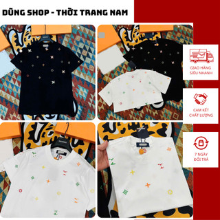  Áo Phông Nam Lờ Vê Thêu Full Áo Logo Màu Cao Cấp - Áo Thun Nam Eo Vì Thêu Logo Màu Cực Chất 