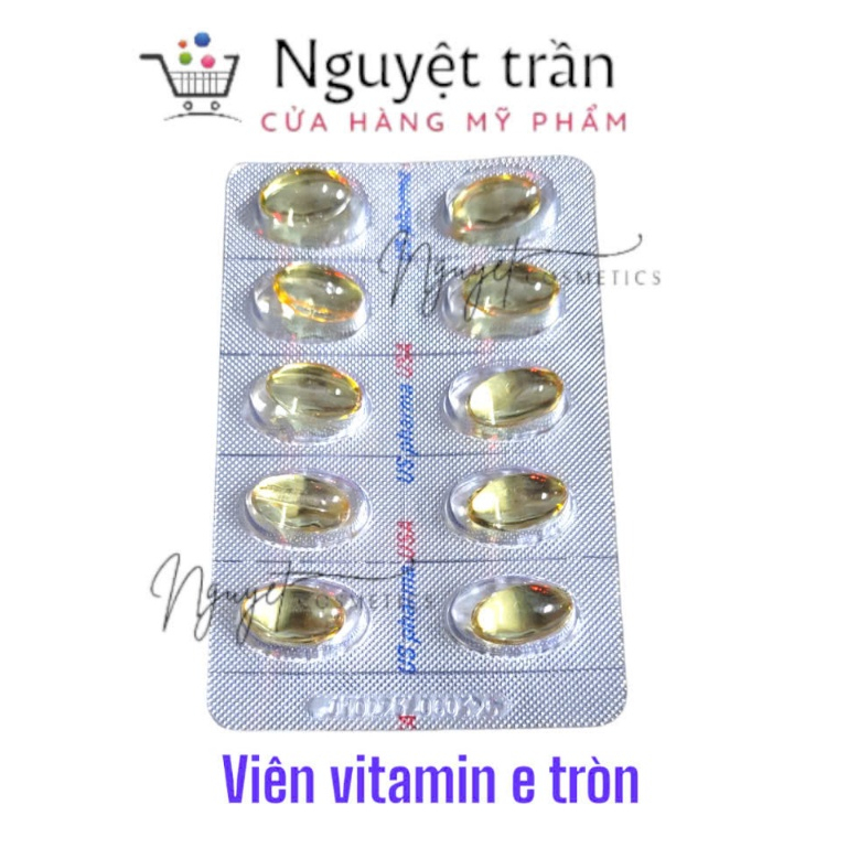 10 viên vitamin E dưỡng ẩm