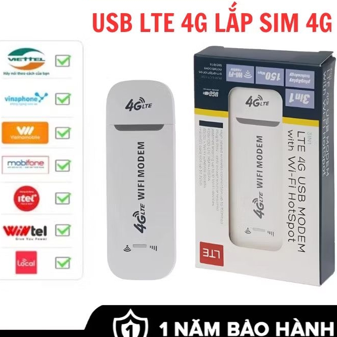 Bộ phát sóng wifi từ sim 4G , LTE 4G USB Modem , USB phát Wifi từ Sim 4G, Dcom phát wifi tốc độ cao