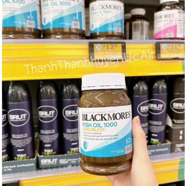 Dầu cá không mùi Blackmores Fish Oil 1000 Odourless