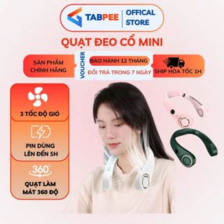 Quạt Đeo Cổ Làm Mát DELADEP, Quạt Tích Điện Mini, 3 Chế Độ, Sử Dụng Lên Đến 5H, Cổng Khí Kép