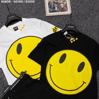 Áo Thun Nam Nữ Mặt Cười Drew Basic Kiểu Dáng Unisex Form Rộng. Áo Phông Smile Phối Mặt Cười Hình Vàng Siêu Hot 2025