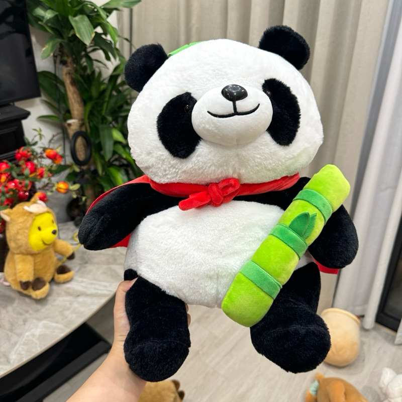 Gấu bông Gấu Trúc Panda Việt Nam kèm cờ đỏ sao vàng