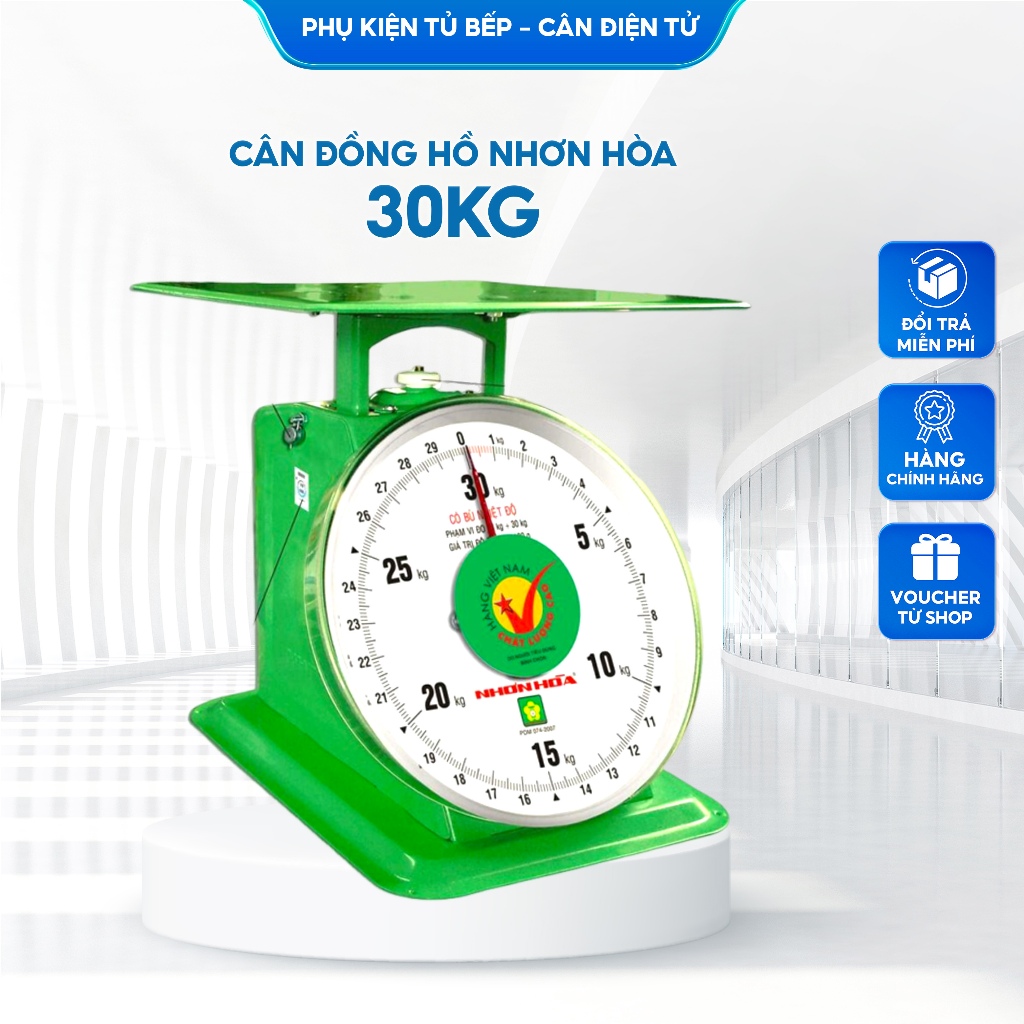 CÂN ĐỒNG HỒ NHƠN HÒA 30KG HÀNG CHÍNH HÃNG