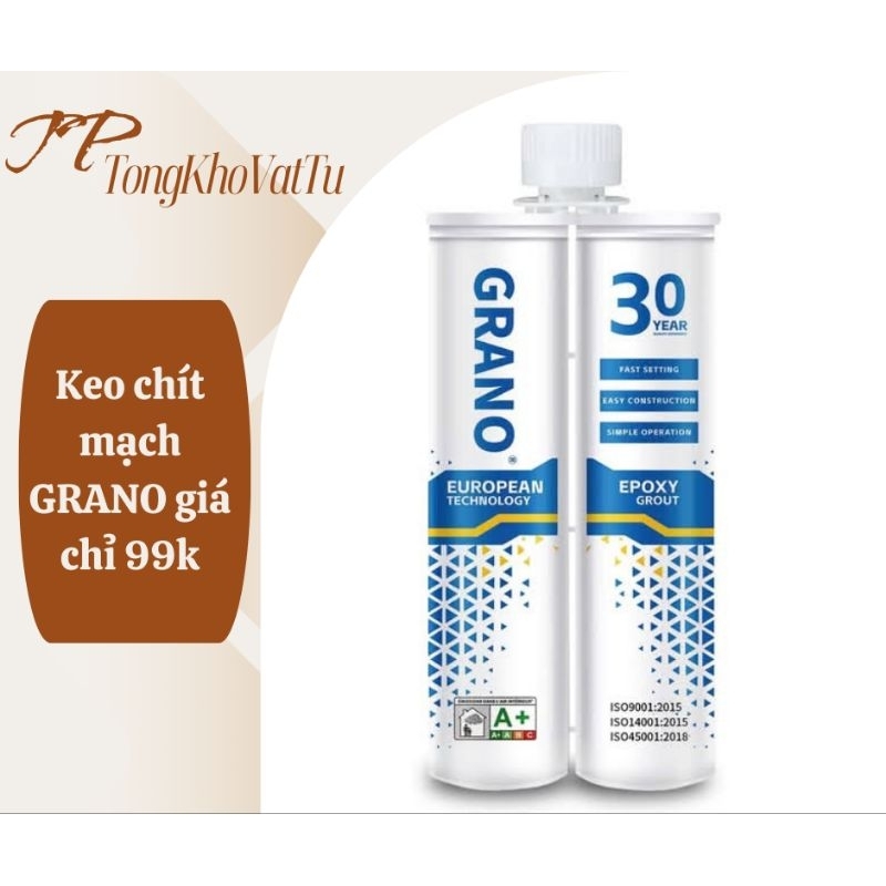 Keo chít mạch Grano - keo chà ron Epoxy - Công nghệ Đức