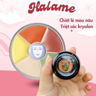  Triệt sắc nám che xăm kryolan nâu mini Halame chiết 