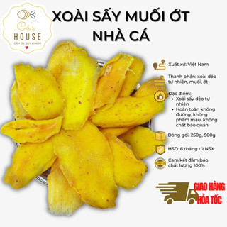  Xoài Sấy Dẻo Muối Ớt Nhà Cá Sấy Mộc Tự Nhiên Không Đường Giòn Ngọt Thơm Hấp Dẫn 