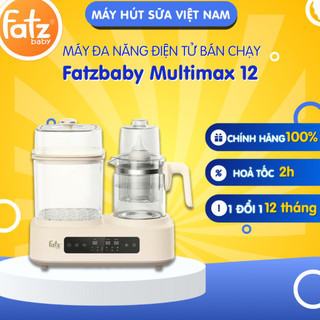 Máy đa năng điện tử Fatz Baby Multimax 12 Tiệt trùng Sấy khô Hấp Đun Hâm nước Nấu chậm FB9503KB