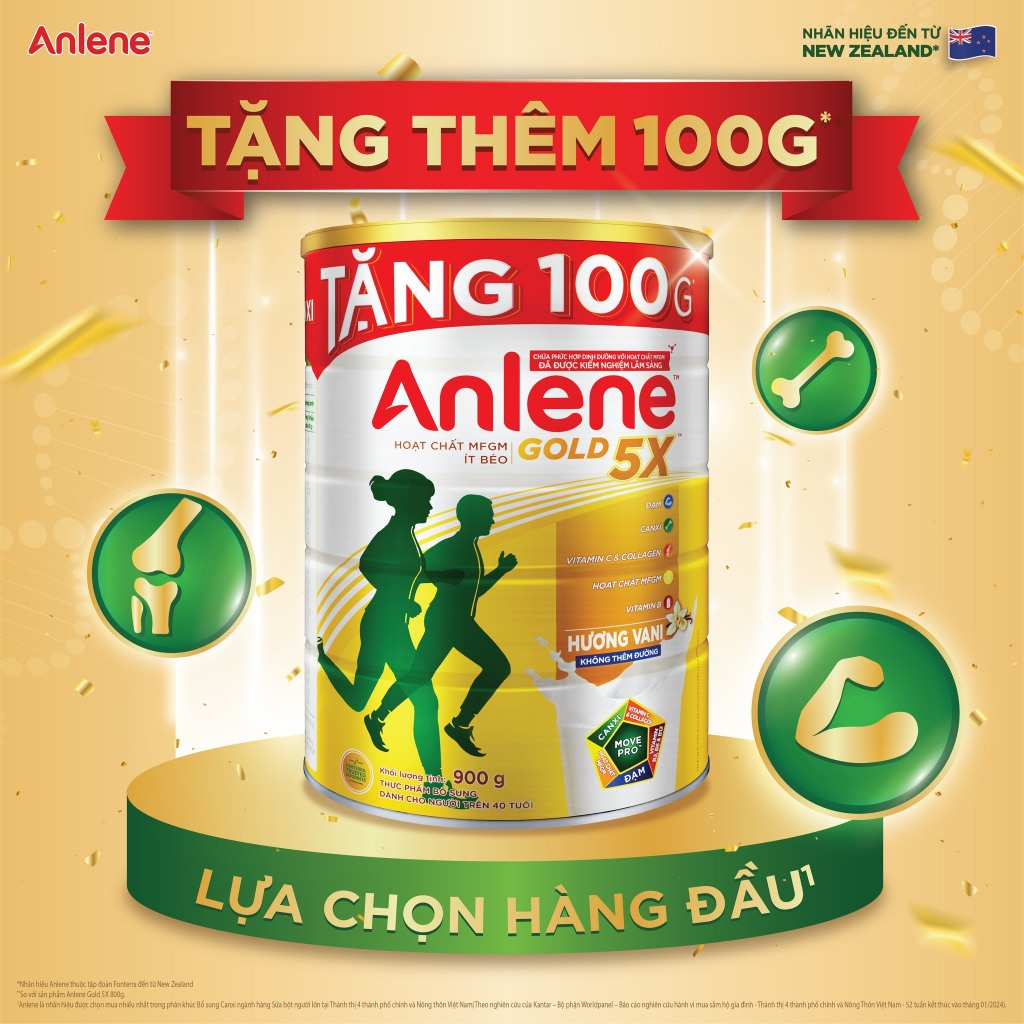 ANLENE 800g tặng thêm 100g