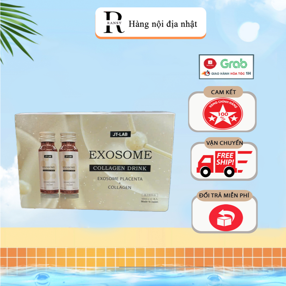 NƯỚC UỐNG COLLAGEN TẾ BÀO GỐC CAO CẤP EXOSOME Nội Địa NHẬT BẢN 12 Lọ *50ml