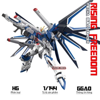 Mô hình HG Gaogao Rising Freedom, 1/144 Mecha Fighter, Đồ chơi nhựa, Xếp hình thông minh