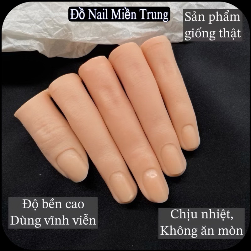 Bộ 5 ngón tay khác size Ngón Tay giả Học Nail Làm Mẫu Bộ 5 ngón tay nhiều size nhựa cứng