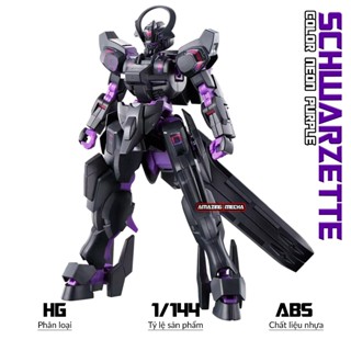 Mô hình JMS Schwarzette Custome Neon Purple Color, 1/144 Mecha Fighter, Mô hình nhựa, Đồ chơi xếp hình mecha