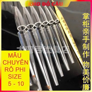 Khuôn thủy tinh làm phao thủ công câu cá ,mẫu chuyên rô phi bầu dài
