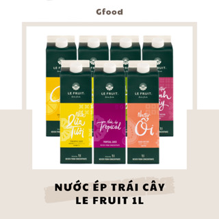  Le Fruit Nước Ép Trái Cây 1L  Táo Dứa Ổi Tropical Chanh Dây - Sơri - Dứa Dứa - Cà Rốt - Cam Xoài Dừa Chanh  
