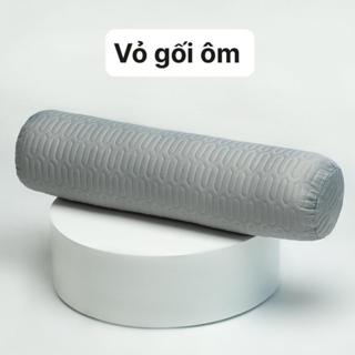 Vỏ gối ôm trần cao su non thiết kế bịt đầu có khoá kéo ở thân (kích thước 35x100)