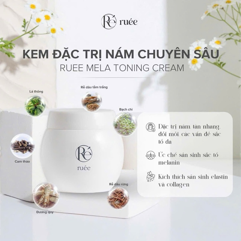 Kem nám RUEE MELA TONING CREAM( kem đêm)