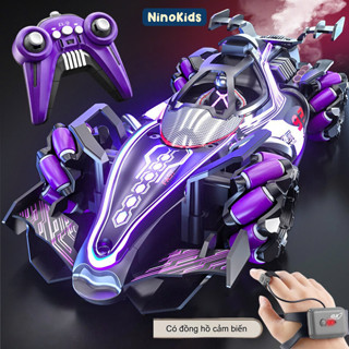 Xe đua điều khiển từ xa cho bé trai 6 - 14 tuổi, có đồng hồ cảm biến 2.4G với phong cách thể thao, XK03 Ninokids