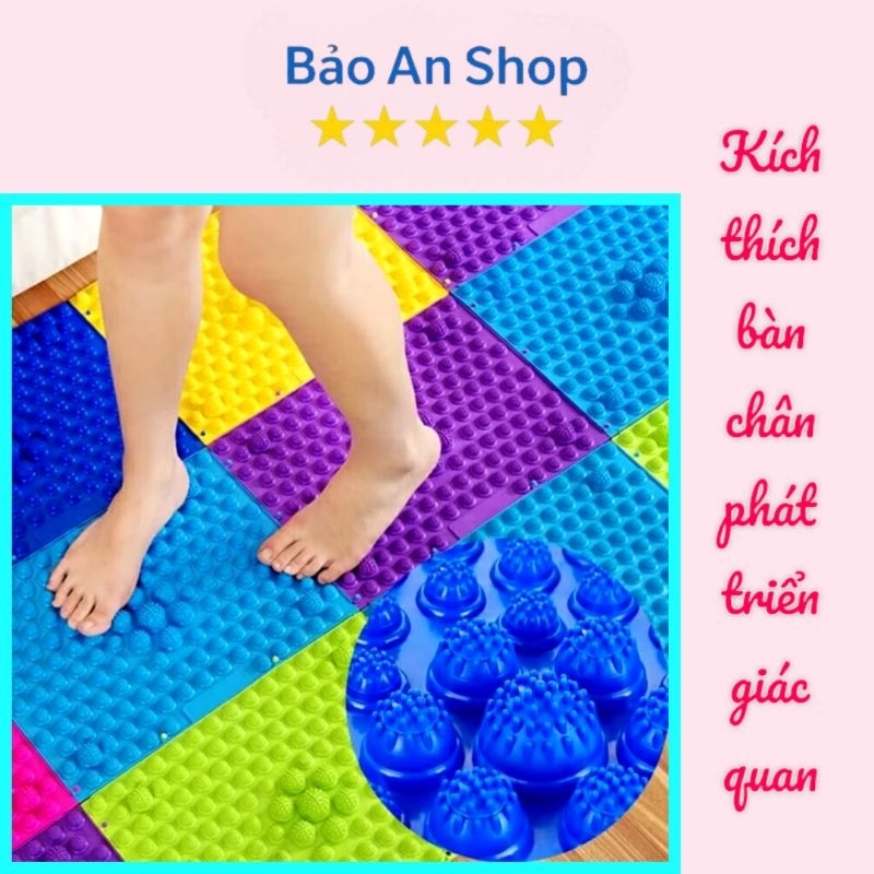 Thảm gai massaga bàn chân trị liệu cảm giác cho bé, giúp máu lưu thông, kích thước 30*40cm Bảo An shop
