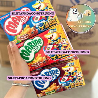 Sỉ thùng 20 hộp Bánh Marine Boy Bim Bim Cá các vị, bánh cá Orion siêu giòn thơm ngon, sỉ đồ ăn vặt