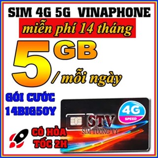 Sim 4G 5G Vinaphone D500, D219 , 12TD49, 14big50y, u1500  trọn gói 1 năm không nạp tiền