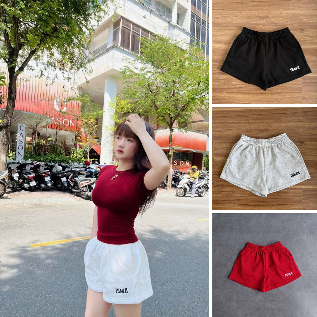 Quần Đùi Nữ Thêu Chữ INSOMNIA Siêu Nét, Quần Nữ Ống Rộng Mát Mẻ Nhiều Màu Dễ Mặc Cho Mùa Hè Năng Động