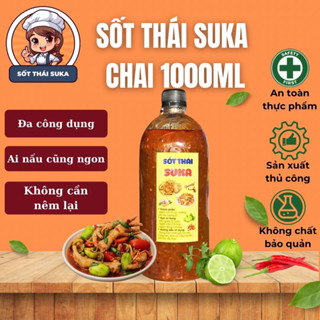 sốt thái trộn chân gà zuka siêu thấm ngon đậm vị trai 1L tặng 1 trai nước chấm muối ớt đỏ 100m