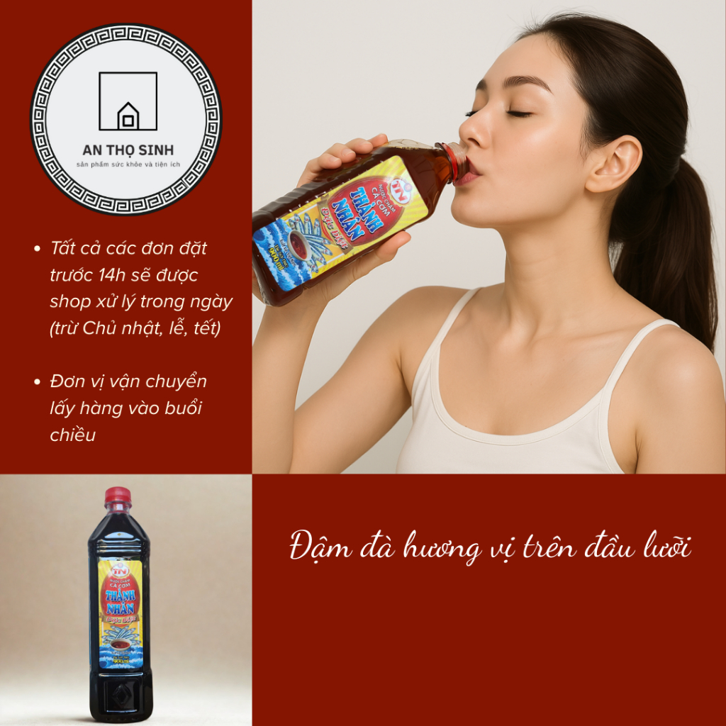 NƯỚC MẮM CÁ CƠM THÀNH NHÂN - CHAI 900ML