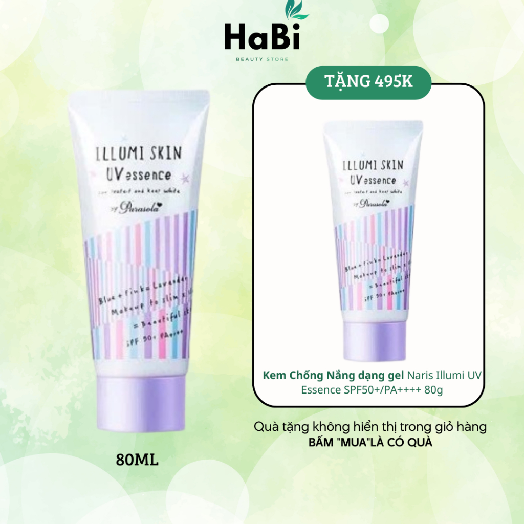 [KÈM QUÀ] Kem Chống Nắng Chính Hãng Naris Illumi Skin UV Essence By Parasola SPF 50+ PA++++