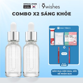 [COMBO] 9 Wishes 2 Tinh Chất dưỡng trắng da 9 Wishes Miracle White Ampule Serum 25ml