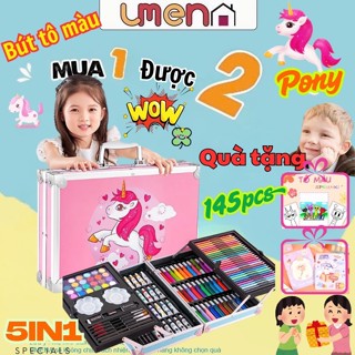 Bút màu cho bé quà sinh nhật cho bé gái hộp màu 150 chi tiết quà cho bé gái 12 tuổi màu nước màu acrylic màu chì màu sáp