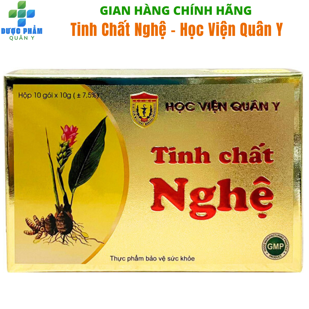 1 Hộp Tinh Chất Nghệ Học Viện Quân Y Giúp Giảm Đau Viêm Loét Dạ Dày Tá Tràng, Ợ Chua, Giúp Đẹp Da