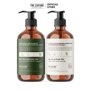 Combo Dầu Gội Bưởi, Bồ Kết, Dầu Xả Cafuné 480ml Giúp Tóc Chắc Khỏe Chống Gãy Rụng Cho Tóc