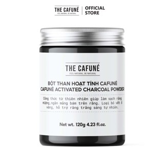 Bột Than Tre Hoạt Tính Trắng Răng Cafuné - Loại Bỏ Mảng Bám, Tẩy Vết Ố Vàng Cho Răng Hiệu Quả 120g