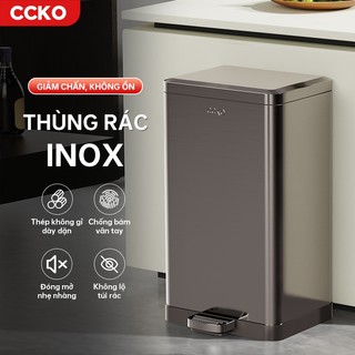  Thùng rác có nắp CCKO CK8860 inox giảm chấn không ồn để phòng khách phòng bếp  để nhà vệ sinh 7L 9L 12L 15L 20L 