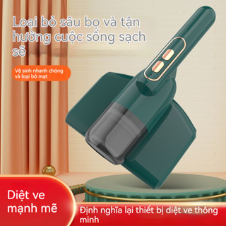 Máy Hút Bụi Giường Nệm Cầm Tay Mini Không Dây Có Đèn UV, Hút Giường Nệm Sofa Quần Áo Đa Năng