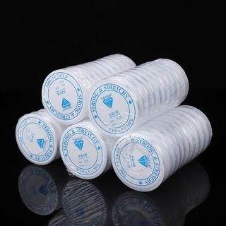 Cuộn dây cước thun trong co giãn, dây gân xỏ vòng hạt handmade (size 0.8 - 1.0mm)