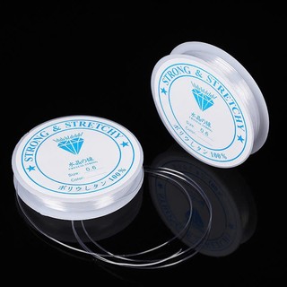 Cuộn dây cước thun trong co giãn, dây gân xỏ vòng hạt handmade (size 0.8 - 1.0mm)