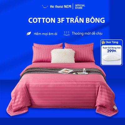 Bộ Chăn Ga Gối Đệm 5 Món He thong NEM Cao Cấp Bộ Set Chăn Ga Drap Grap Phủ Trải Giường 5 Món Cotton Sang Trọng
