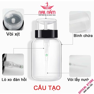 Lọ đựng axeton, lọ đựng cồn