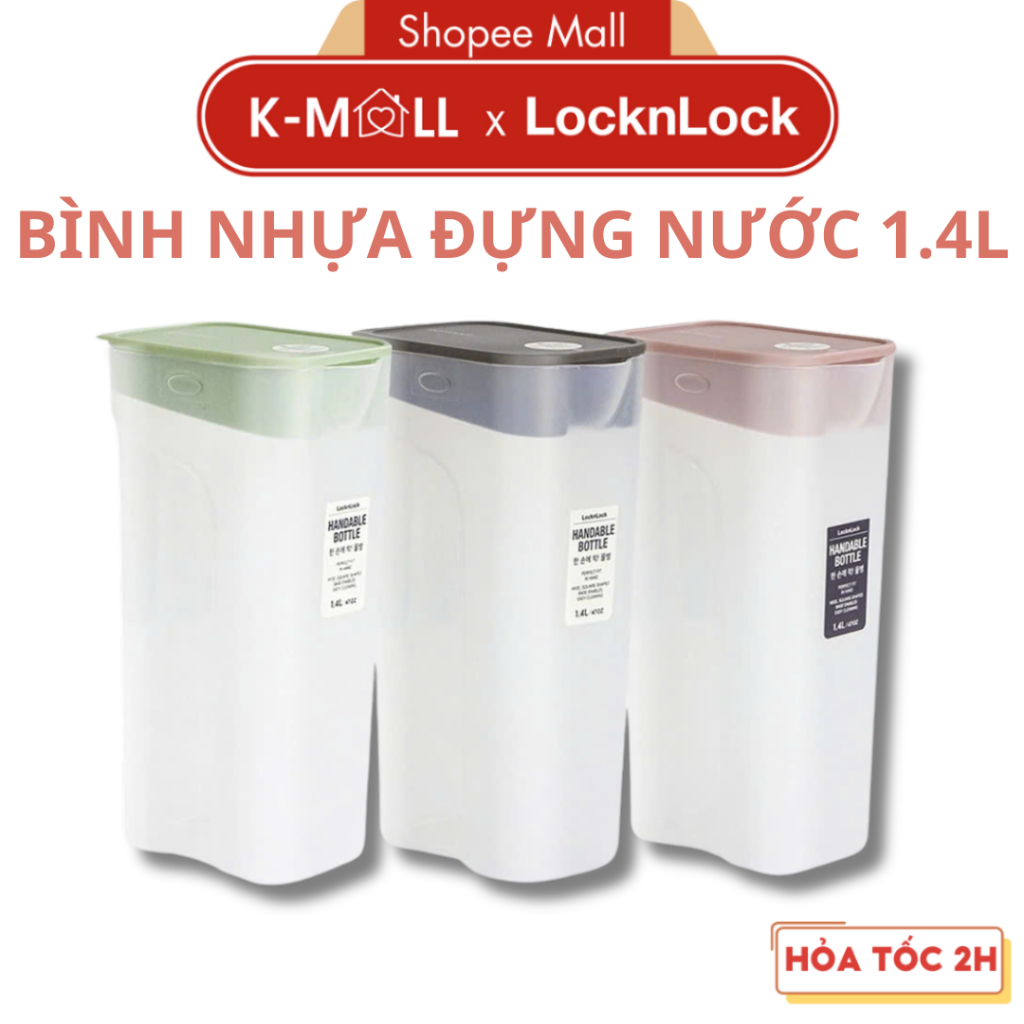 Bình đựng nước Lock&Lock Handable Bottle HAP817 dung tích 1,4L 3 màu - K-MALL