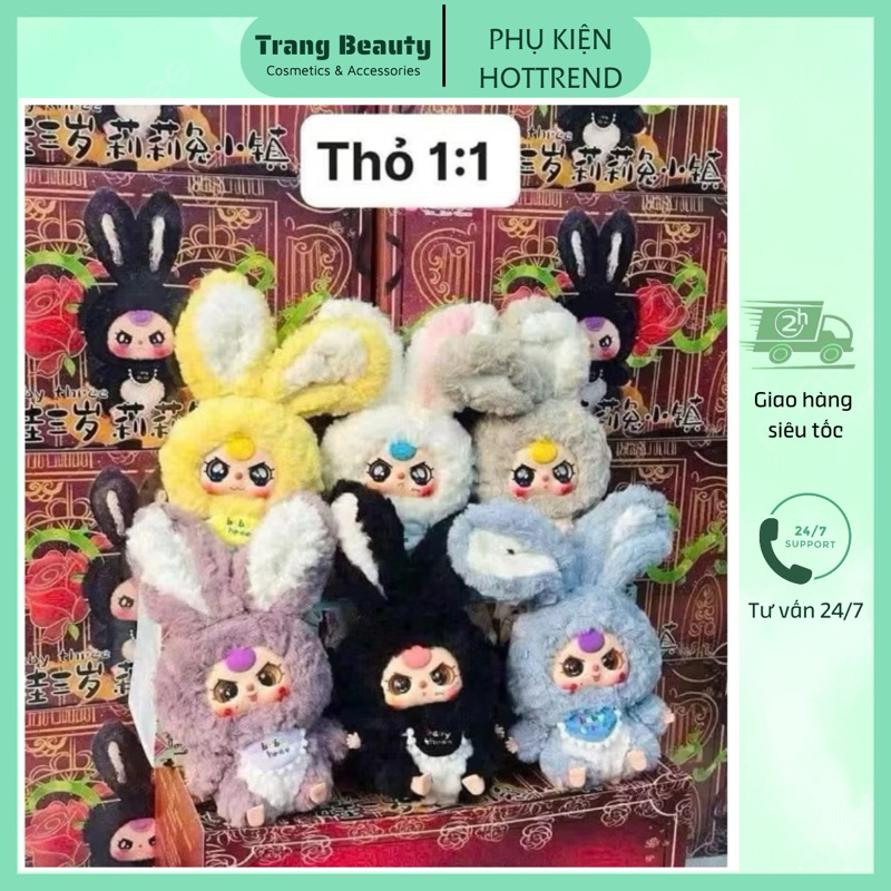 BLind box baby three V3- Bản Rep 1:1, baby three thỏ thị trấn, baby three 12 con giáp