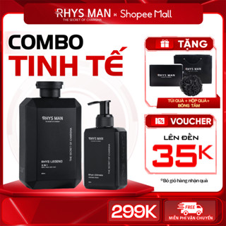 Combo Sữa tắm gội nam 3in1 350ml & Dung dịch vệ sinh nam 120ml RHYS MAN