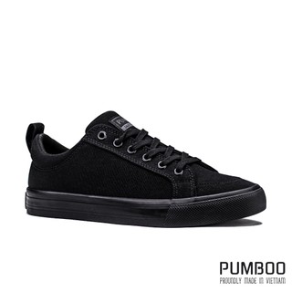 Giày PP Classic Màu Full Đen Cổ Thấp Nam
