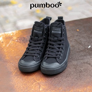 Giày PP Sneaker Màu Full Đen Cổ Cao Nam