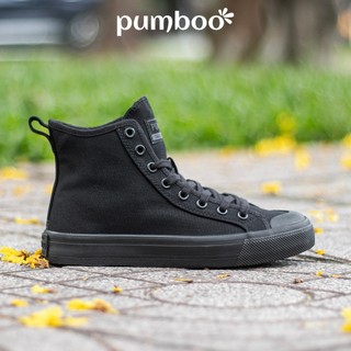 Giày PP Sneaker Màu Full Đen Cổ Cao Nam