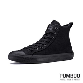 Giày PP Sneaker Màu Full Đen Cổ Cao Nam